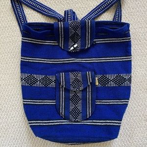 Woven Cloth Backpack